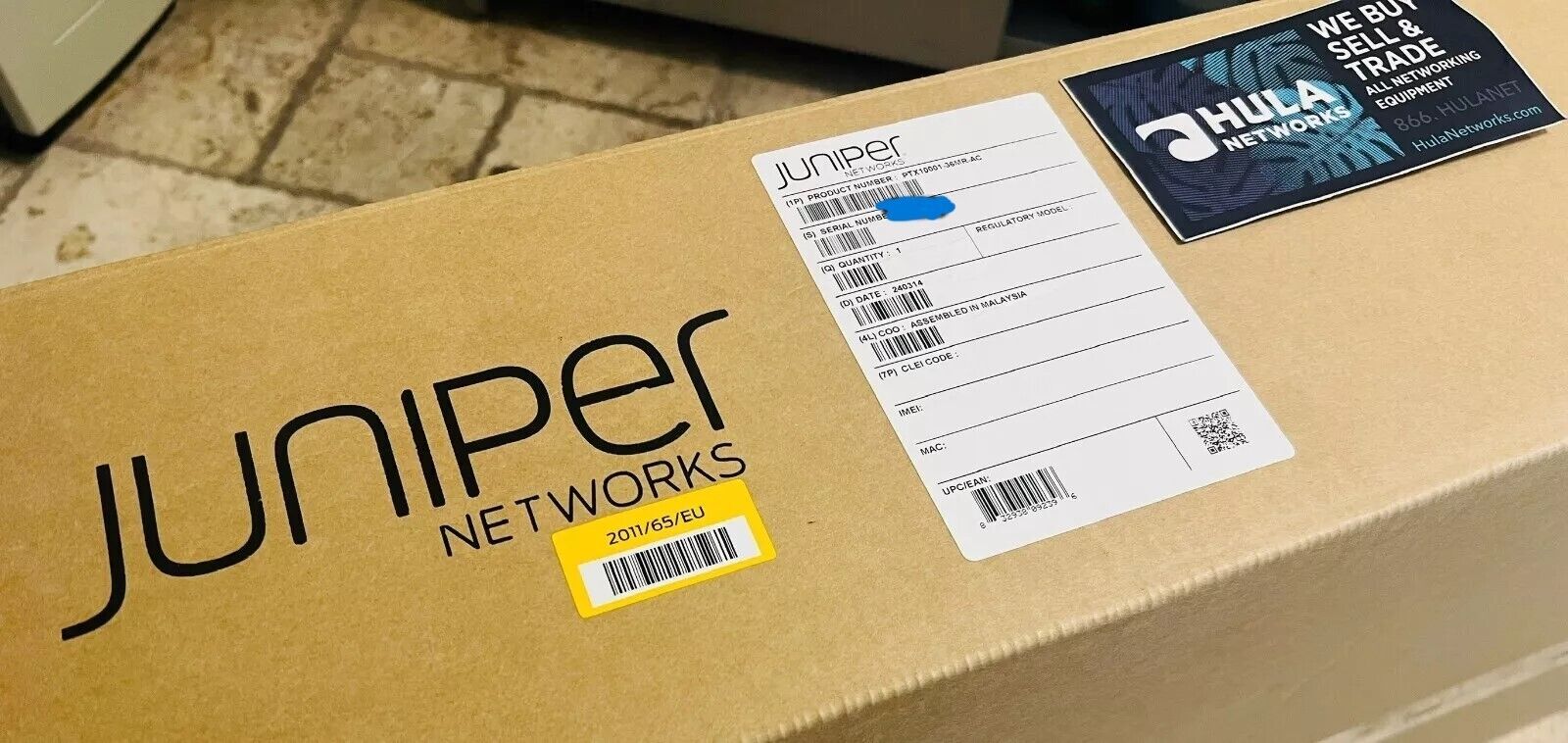 New Juniper Networks PTX10001-36MR-AC router 40 Gigabit LAN, 100 Gigabit Etherne