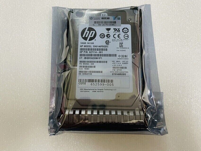 HP EH0146FBQDC 627114-001 146GB 15K 6G 2.5" SC HARD DRIVE FOR GEN8/9