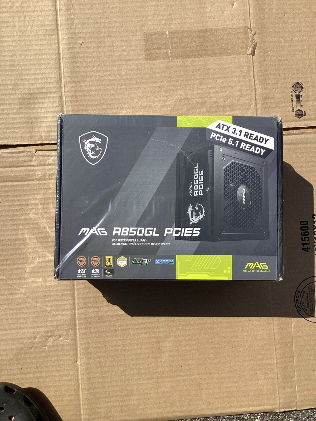 (Factory Refurbished) MSI MAG A850GL PCIE 5.0 80 GOLD Fully Modular Gaming PSU