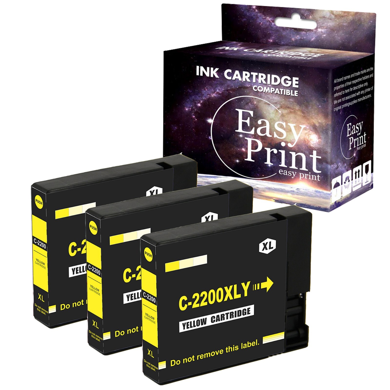 3P Yellow PGI-2200 XL PGI2200 Ink for Canon Maxify MB5420 iB4020 iB4120 Printer