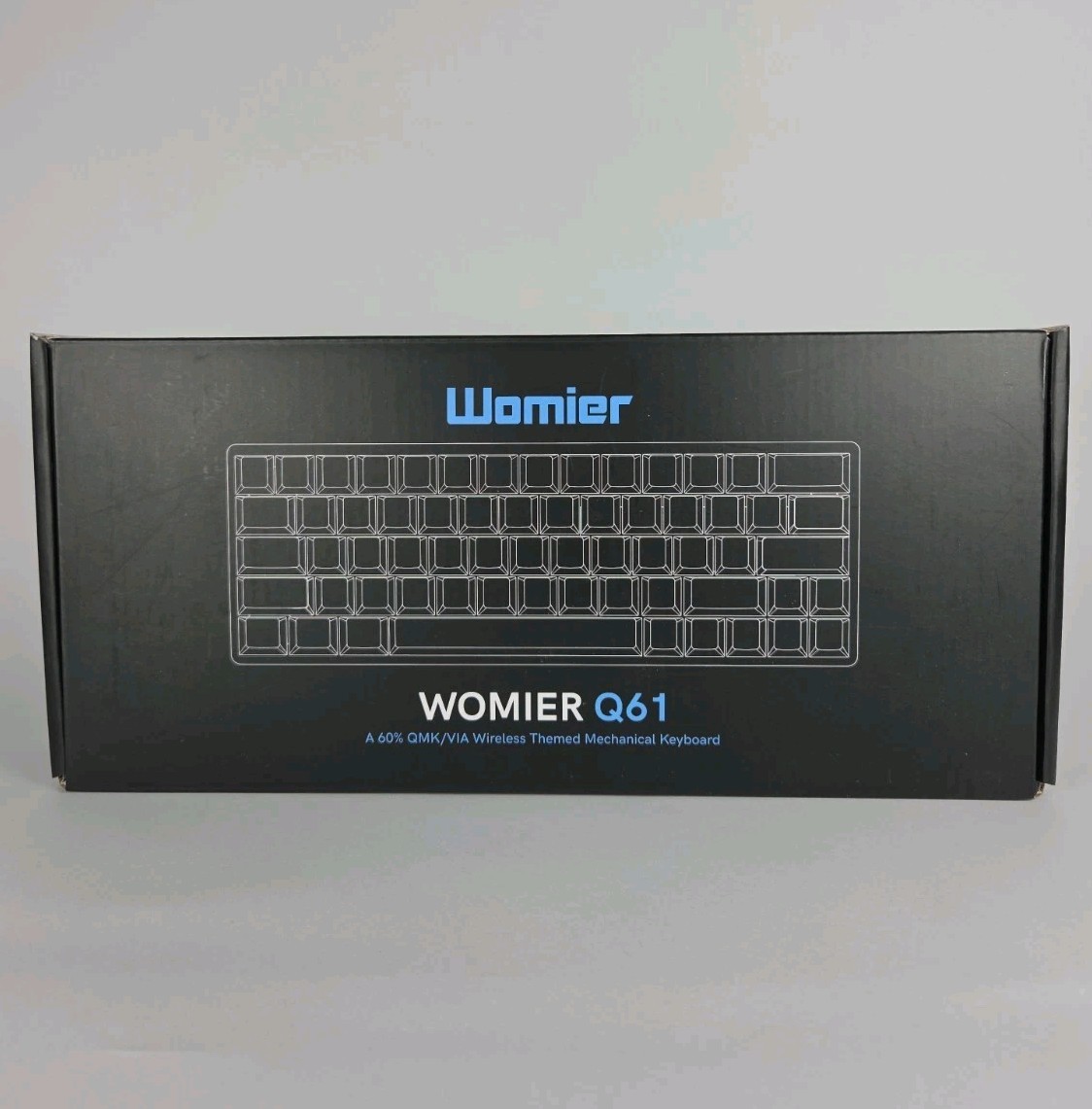 Womier Q61 60% Percent Keyboard Topographic Gaming Black White