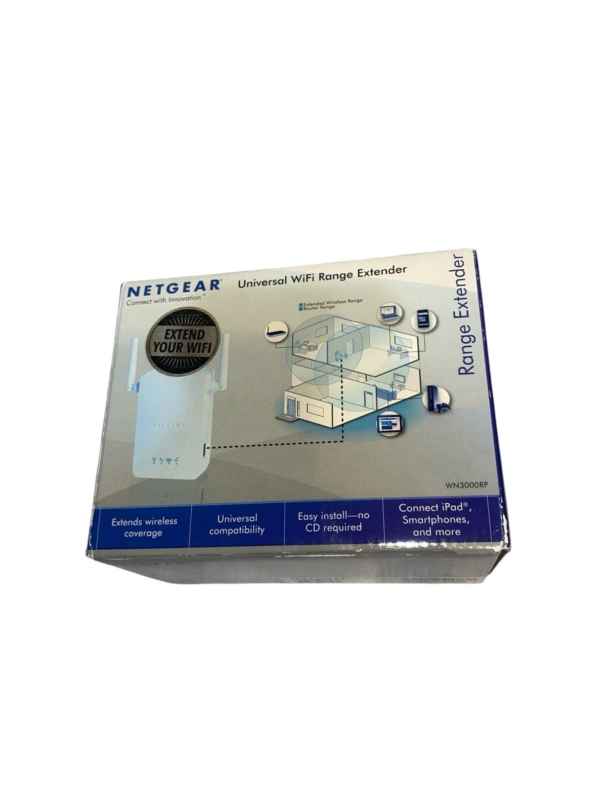 Netgear N300 WiFi Range Extender Essentials Edition 300Mbps Wall-plug WN3000RP