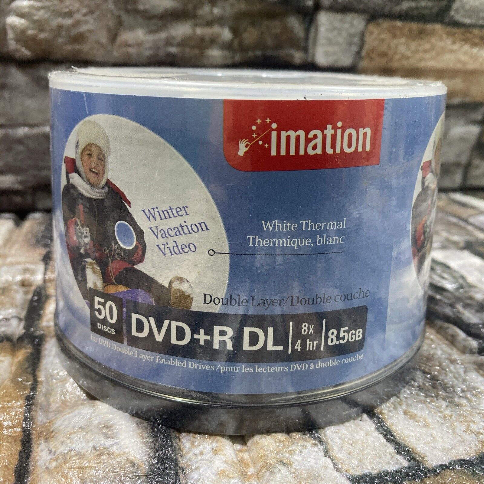 50 IMATION 8X  Blank DVD+R DL Dual Double Layer 8.5GB  White Inkjet Printable
