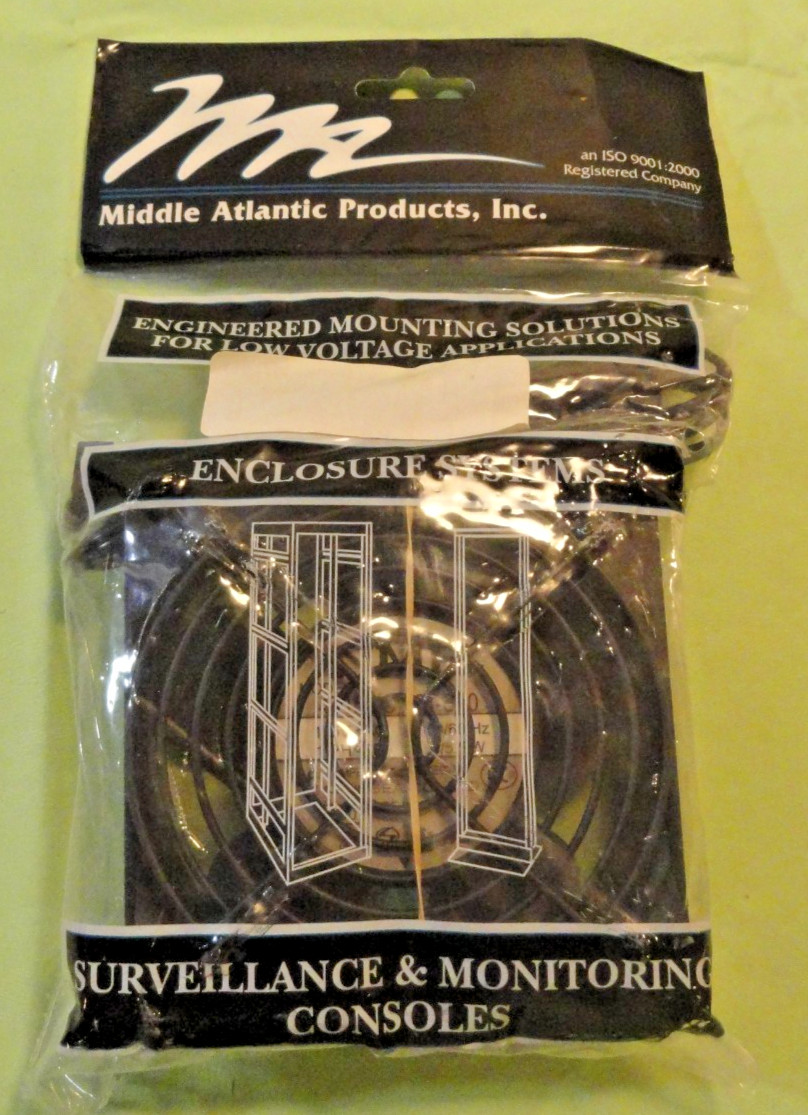 NEW Middle Atlantic QFAN 4-1/2 Quiet Fan W/ Guard NMB-MAT 4715MS-12T- B10