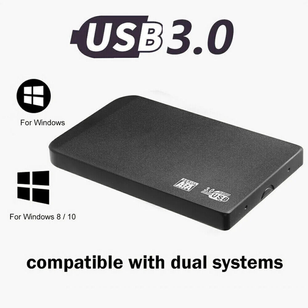 2.5IN External Hard Drive 2TB Portable External Solid State Drive USB 3.0 for PC