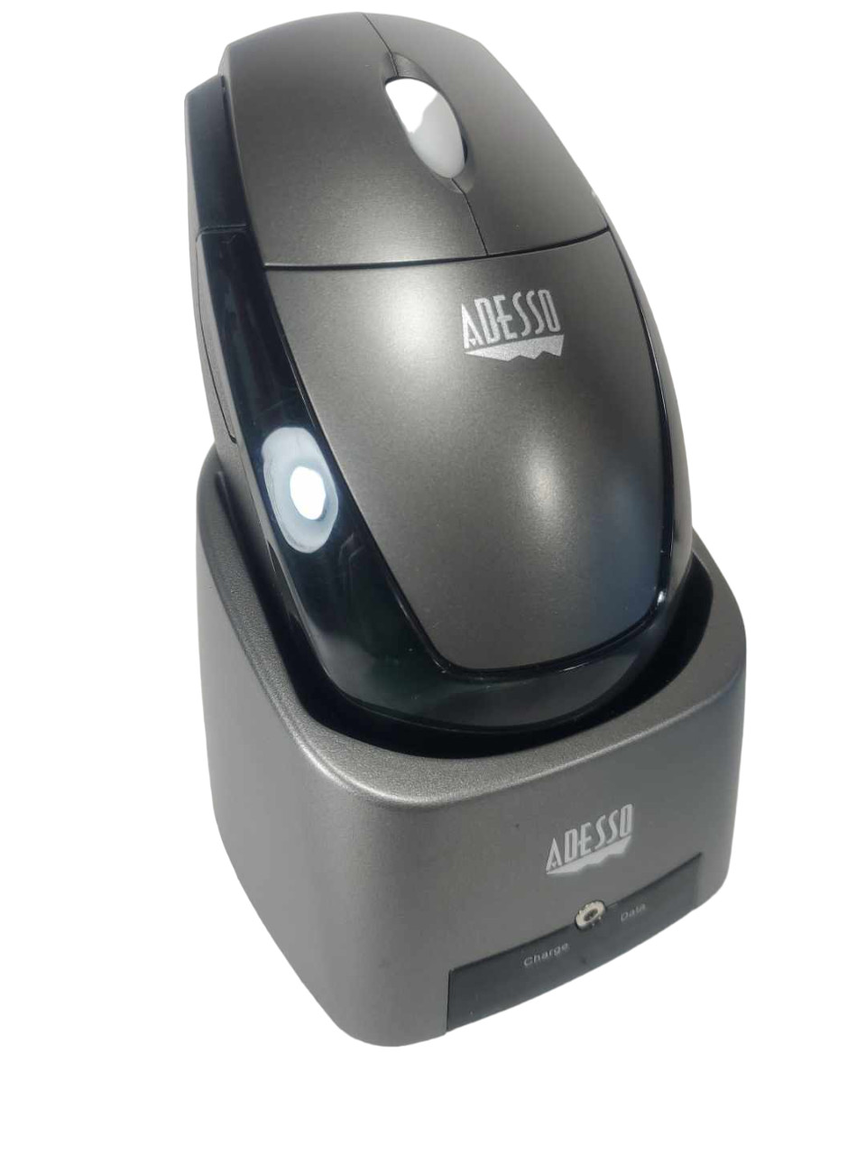 NOS Adesso Wireless Powerscroll Mouse 540 DPI 3 Button with Charger Receiver NEW