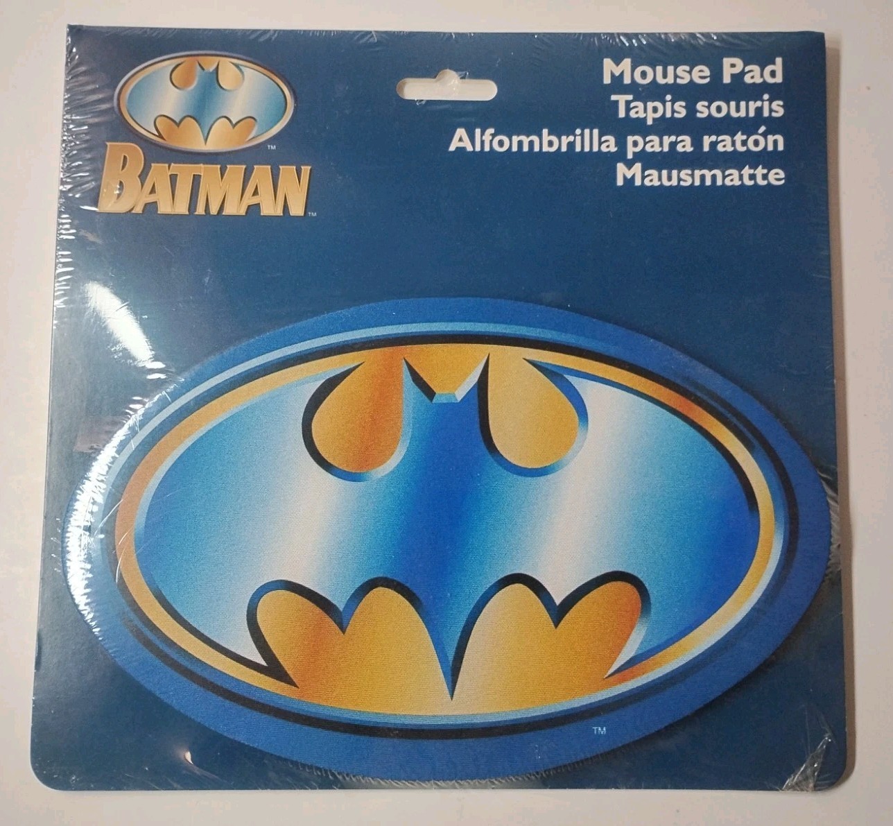 Vintage 90s 1996 Batman DC Comics Mouse Pad Computer Fellowes Warner Bros Store