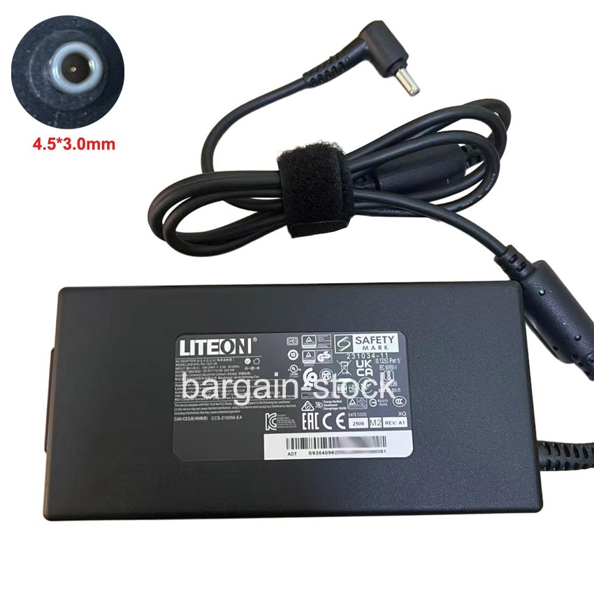 Original Liteon 240W AC Adapter Charger For GIGABYTE AORUS 7 9KF-G3ES513SH 4.5mm