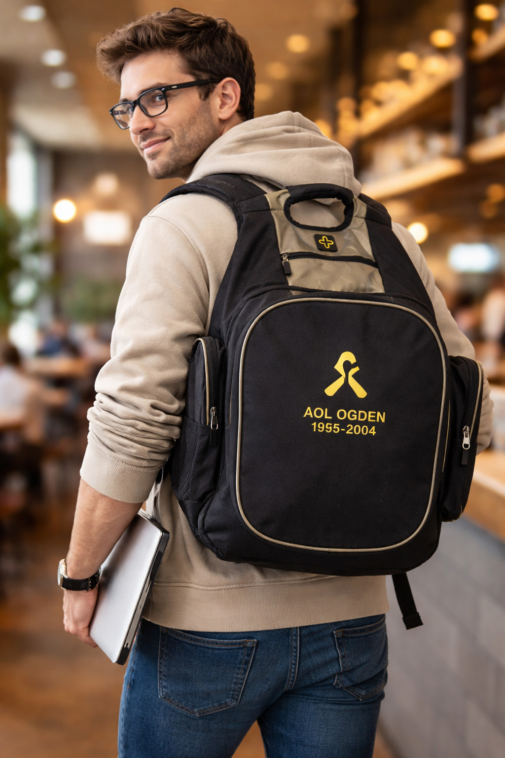 Imago Karim Backpack AOL Ogden 1995–'04 Y2K America Online Tech Promo Laptop Bag