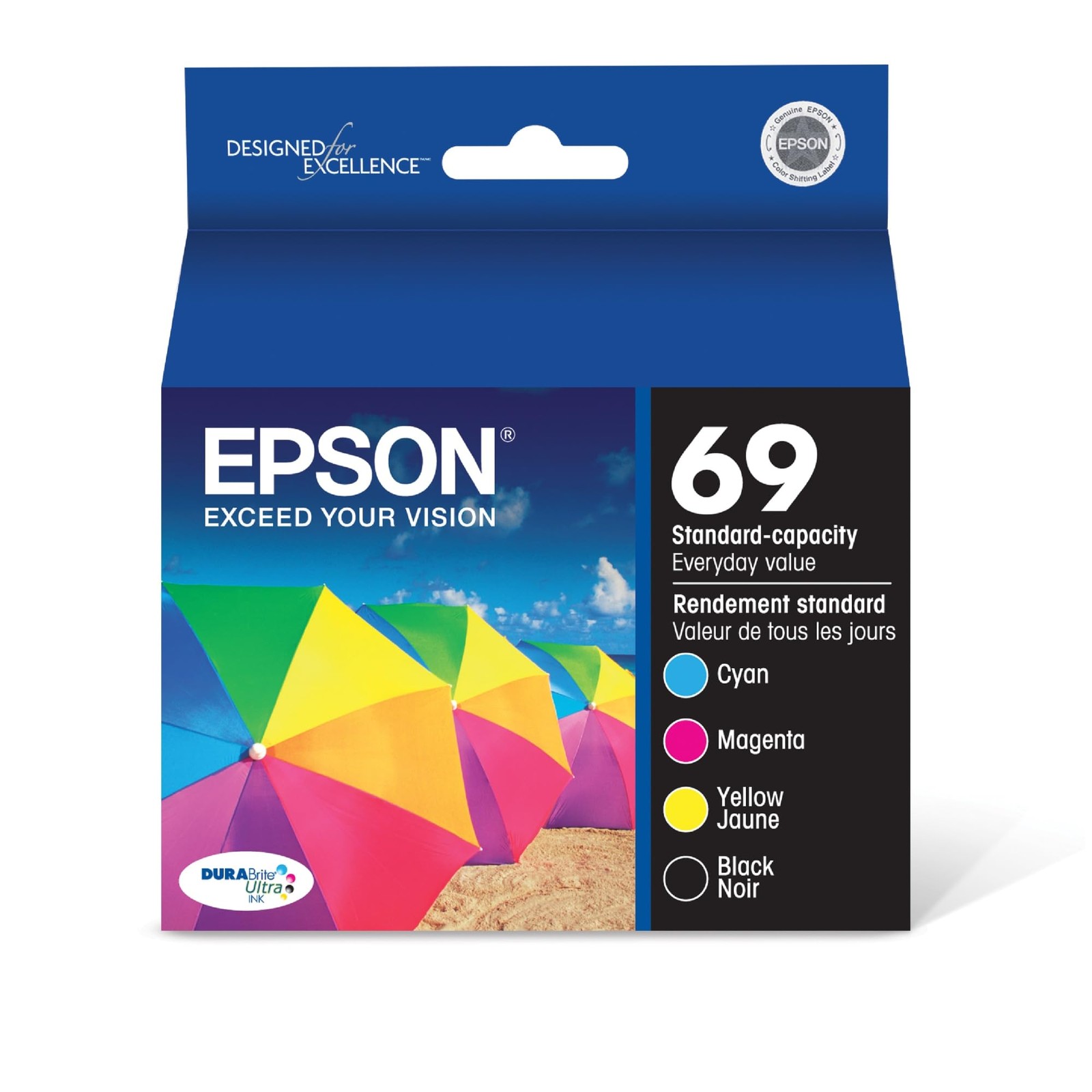EPSON 69 DURABrite Ultra Ink Black & Color Combo Pack For CX-6000, CX-7000F