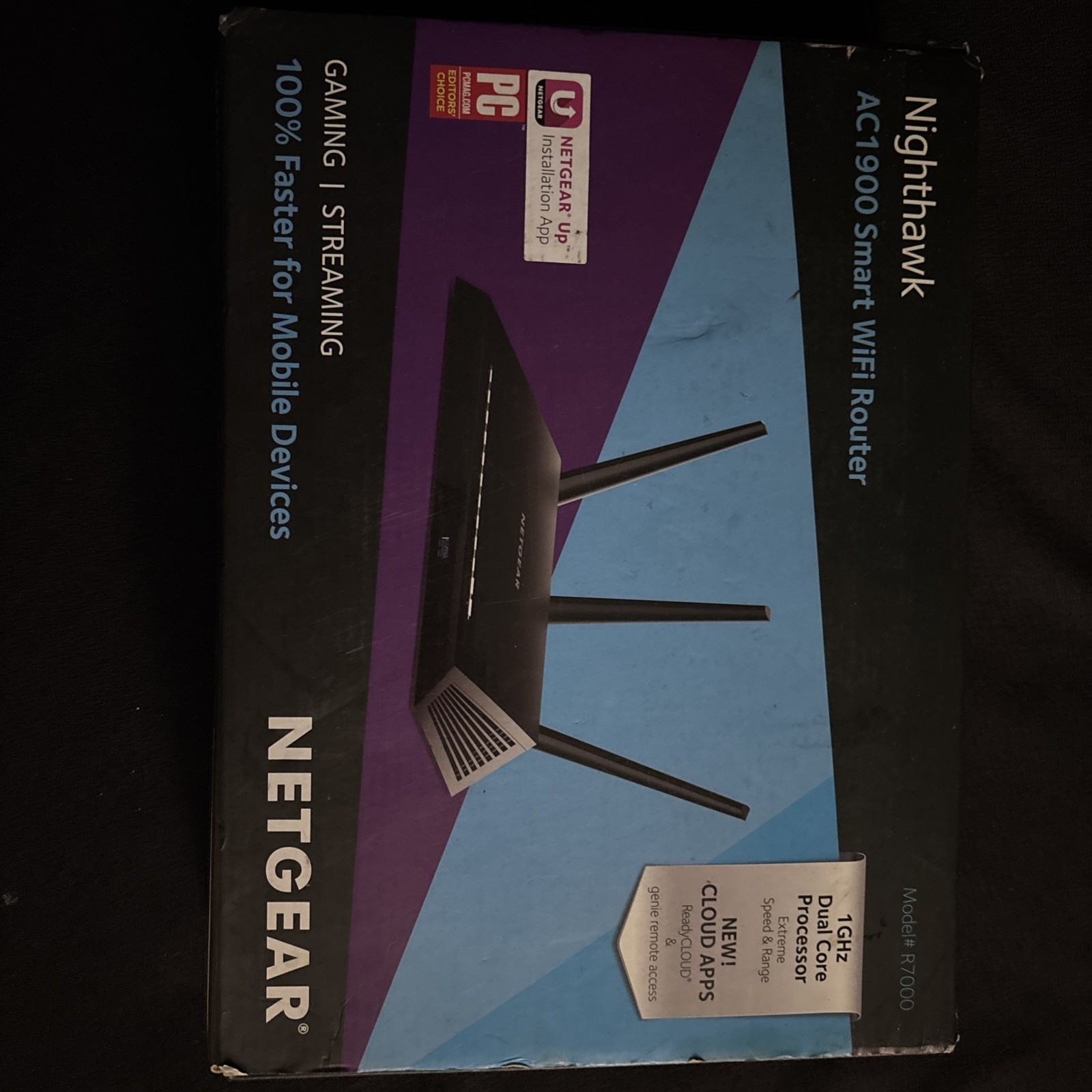 NETGEAR Nighthawk R7000 Smart WiFi Wireless Router AC1900 Open Box
