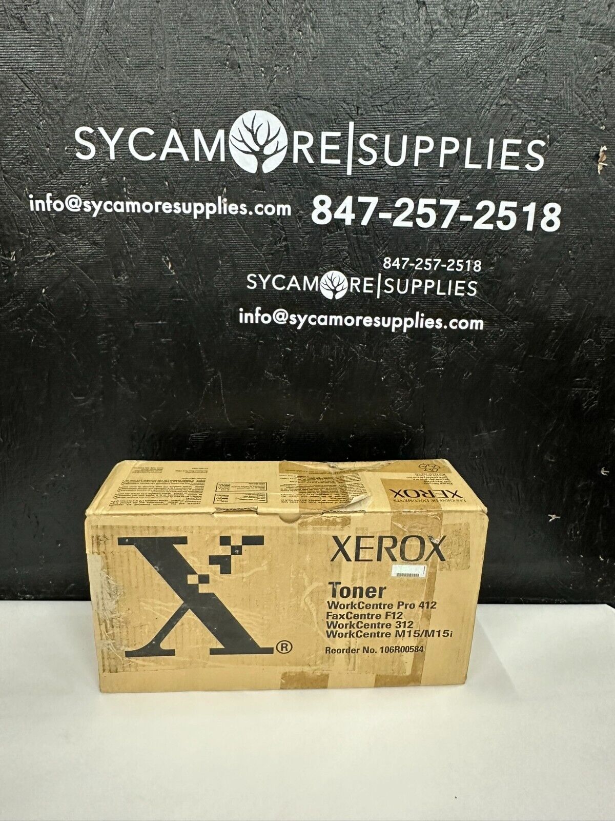 New Genuine Xerox 106R00584 WC 412, 312, M15/M15i Toner Cartridge Free US Ship