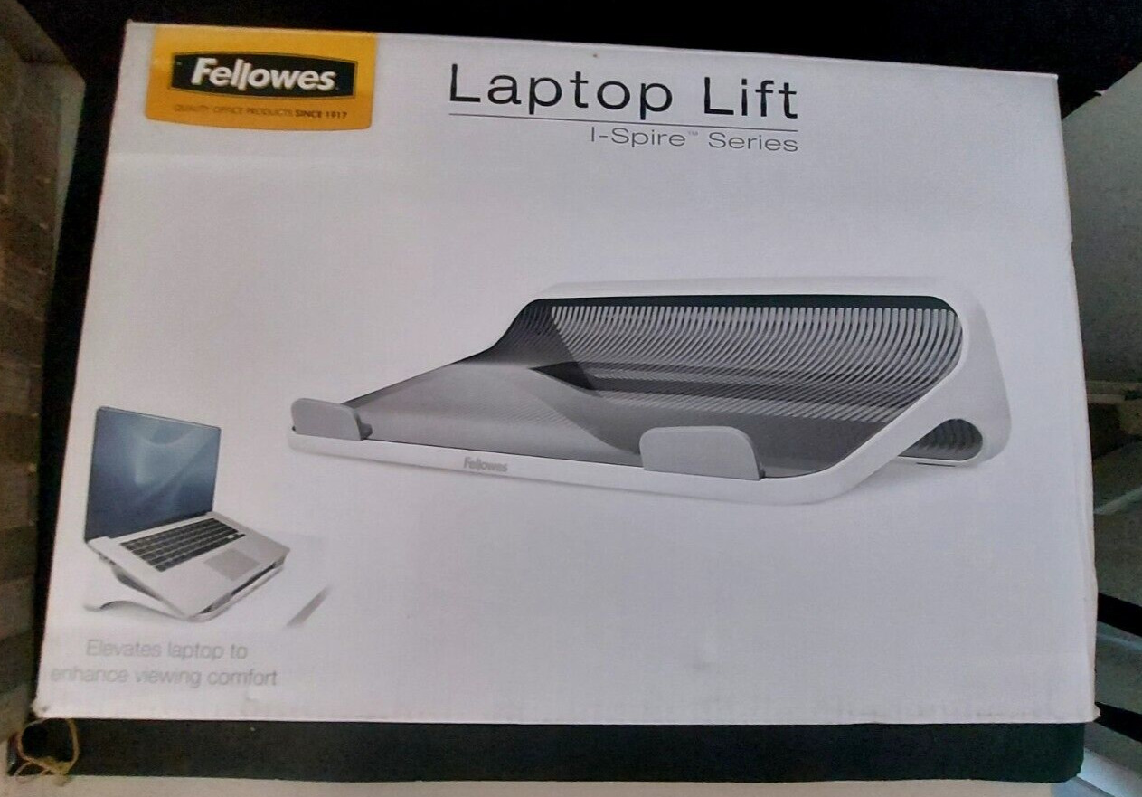 Fellowes I-Spire Series Laptop Lift - White - Fits Up to 17