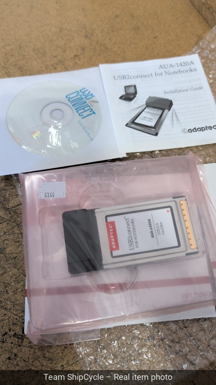 Adaptec AUA1420 2Port USB 20 CardBus Adapter Laptop Notebook PC Card G2U
