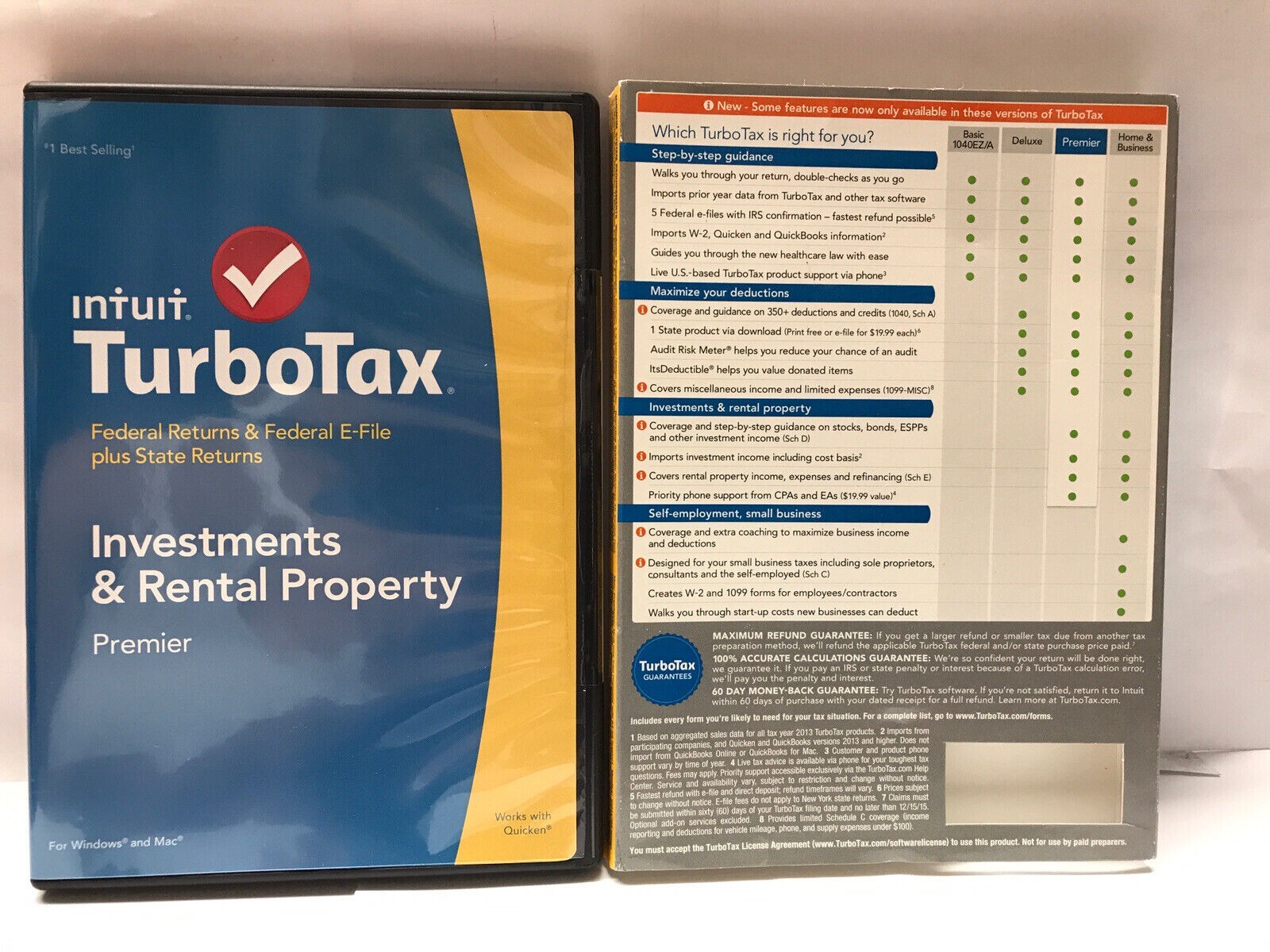 TurboTax 2014 Premier Investments & Rental Property