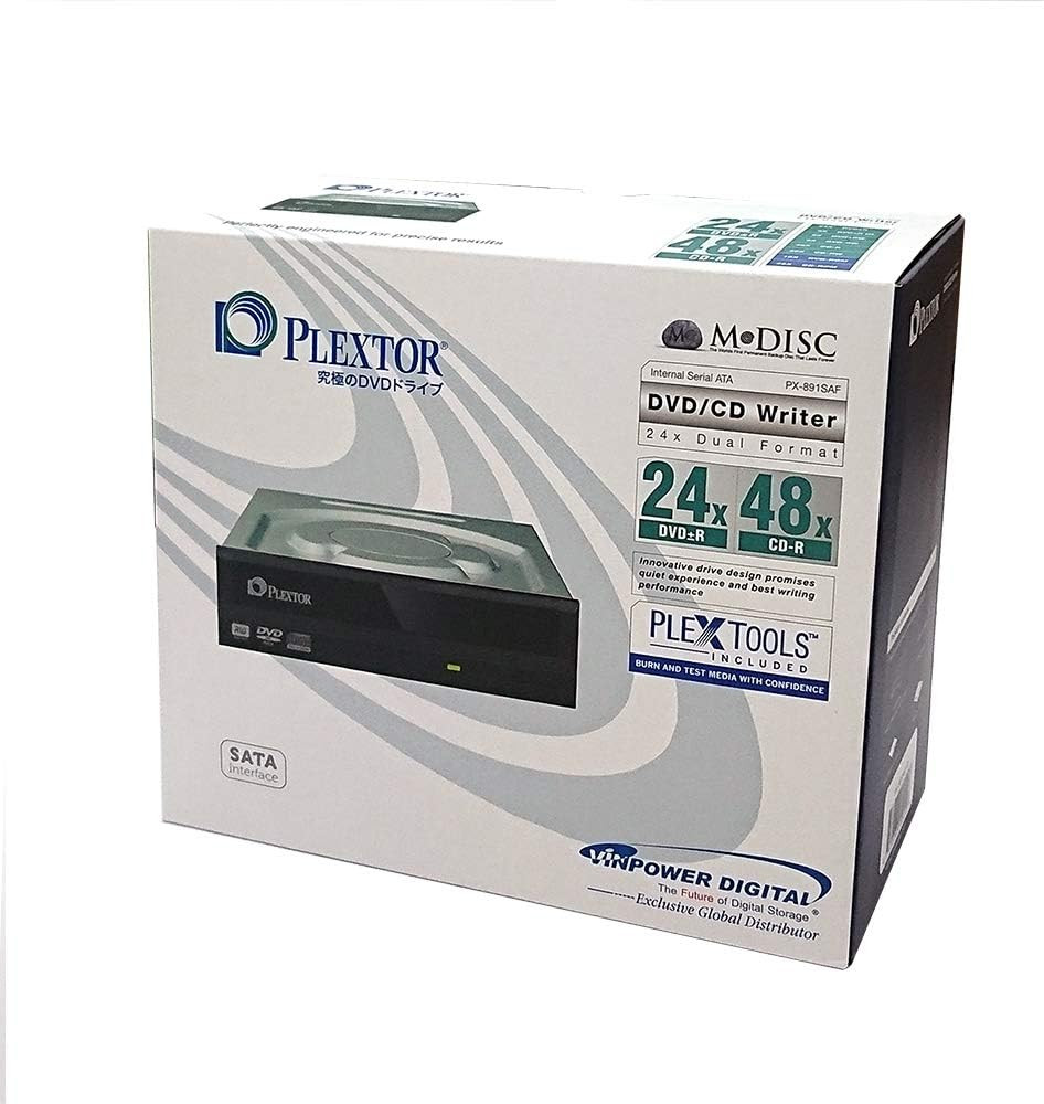 Digital Plextor Plexwriter PX-891SAF-R 24X SATA DVD +/- RW Dual Layer Burner Dri