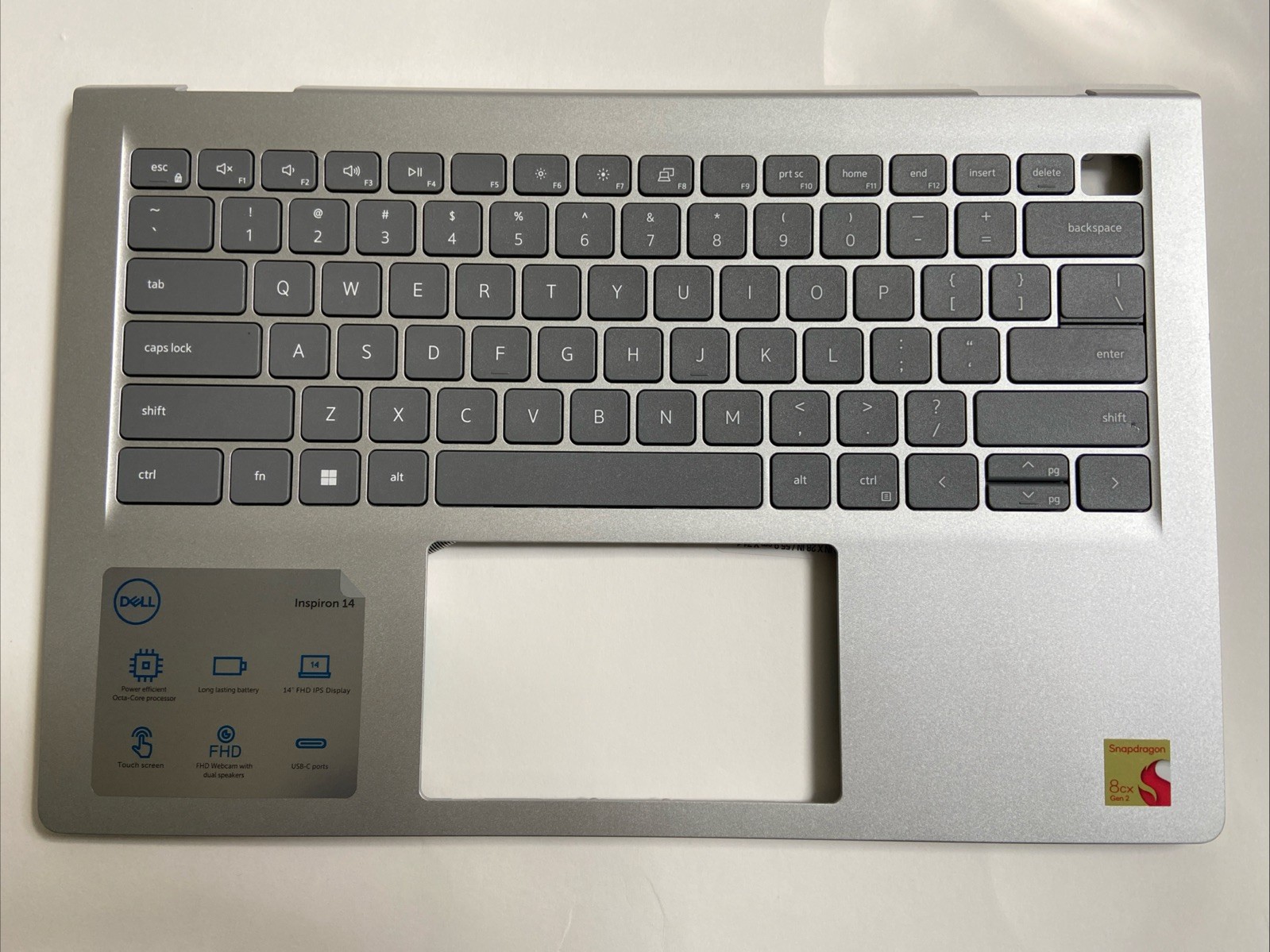 0W7R4G DELL Vostro 3420 V3420 Palmrest Non Bcl Kbd Case  B54