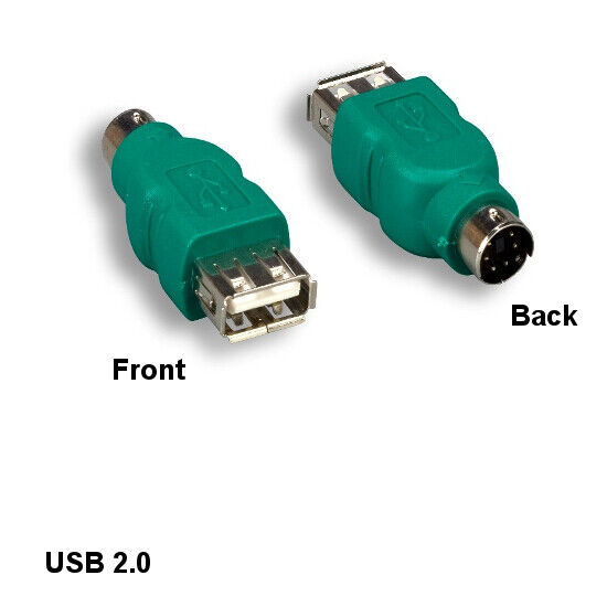 Kentek USB 2.0 A Female to Mini DIN 6Pin MDIN6 Male PC Mouse Connect Converter