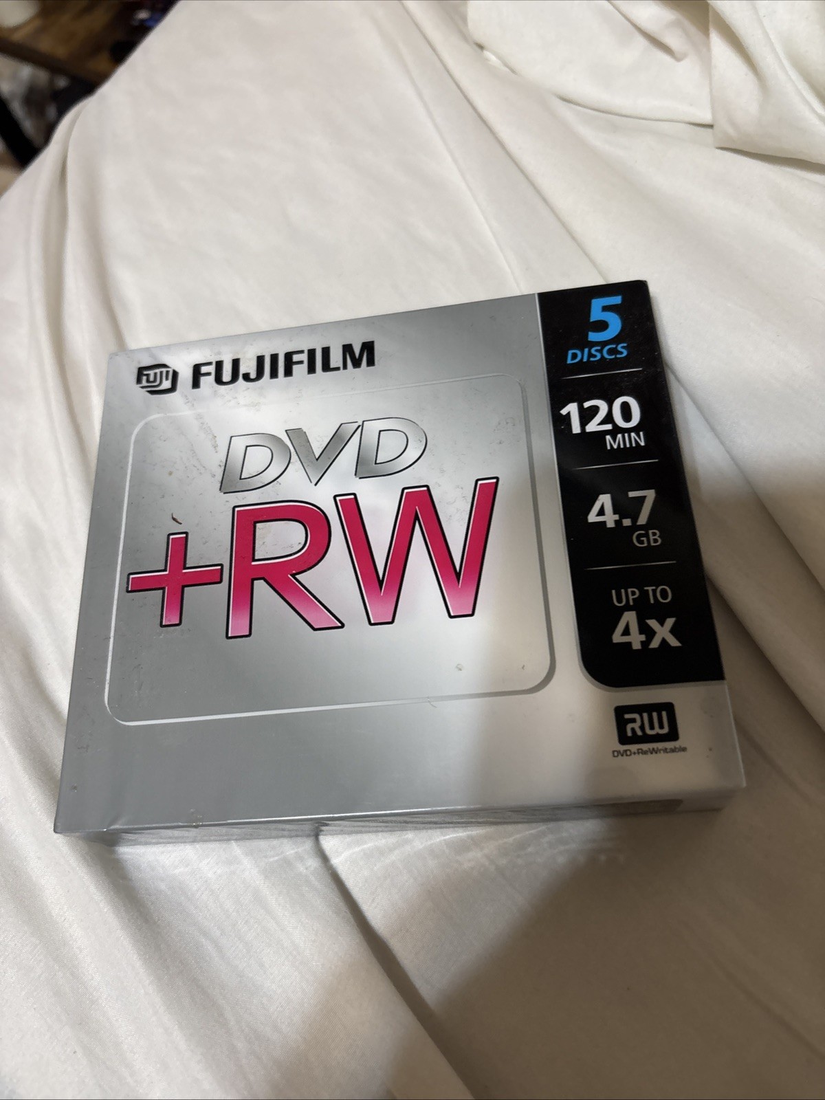 Fujifilm Media 25322075 DVD + RW 4.7 120 Minutes 5 Discs
