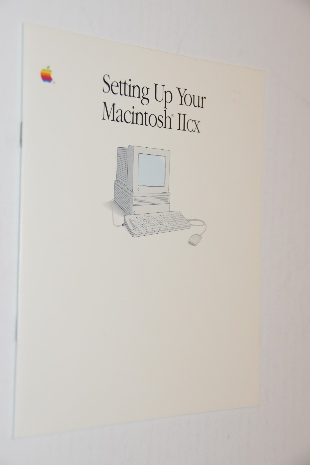1990 Vintage Apple Setting Up Your Macintosh IIcx Users Guide manual 030-3478-A