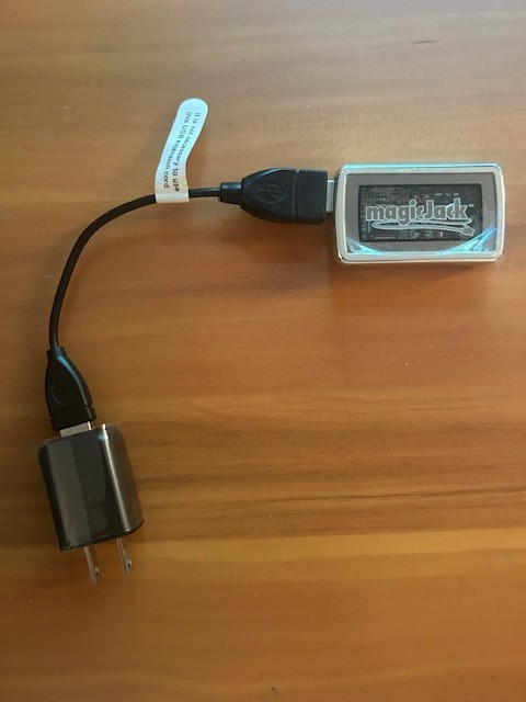 Magic Jack A921 USB VoIP Phone Jack Adapter with plug in cord