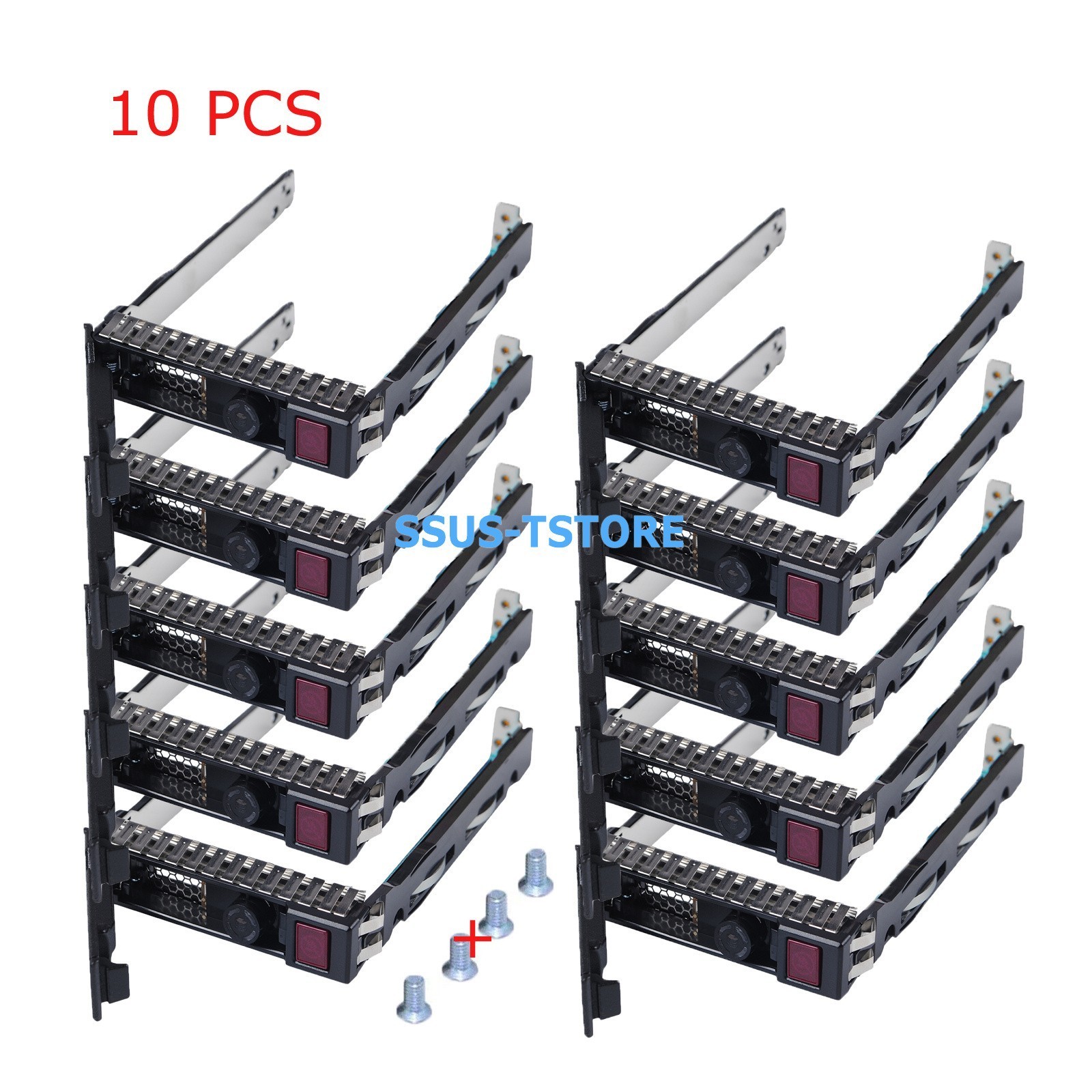 Lot of 10, 651687-001 2.5" SFF SAS Tray Caddy 651699-001 For HP Gen8 Gen9 Gen10
