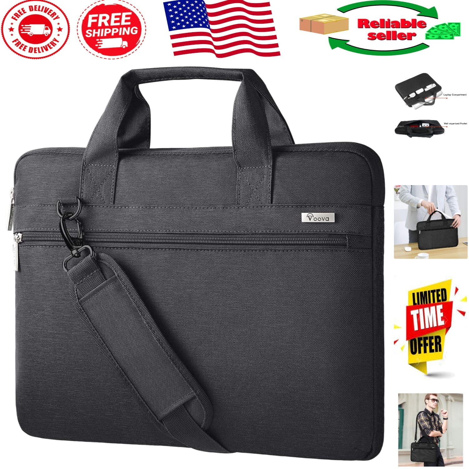 Elegant 17.3 Inch Slim Laptop Case - Waterproof & Shockproof for All Brands
