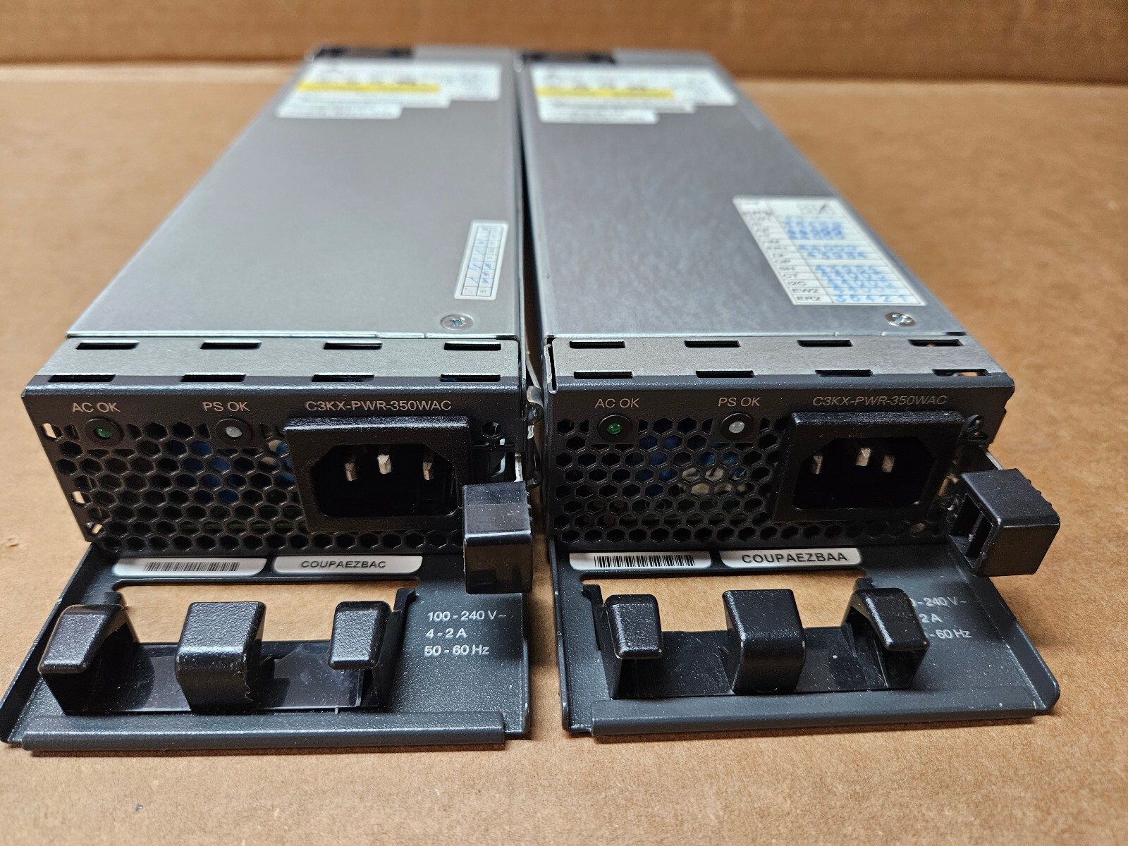 2 LOT - GENUINE Cisco 3560X 3750X 350W Redundant Power Supply - C3KX-PWR-350WAC