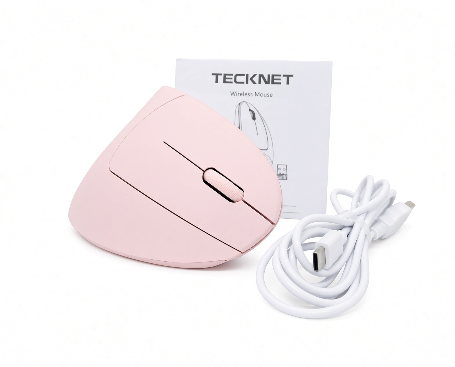 TeckNet Ergonomic Vertical Mouse  4800 DPI TK-MS007 Pink