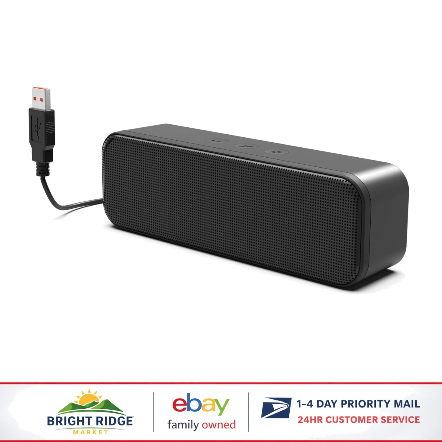 User-Friendly USB Speaker with Enhanced Bass for Immersive Audio Performance