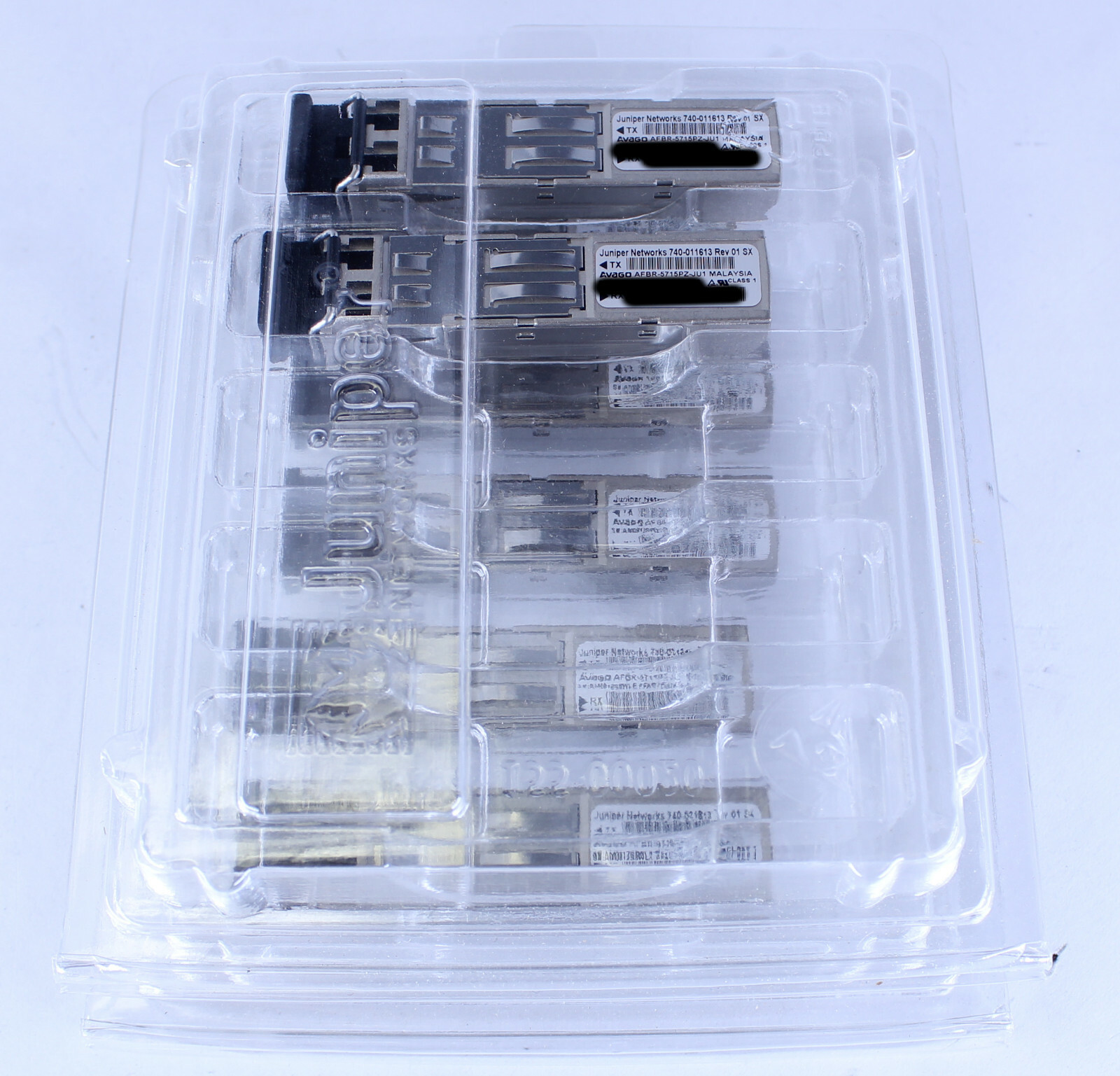 Lot of 7 Juniper Avago 740-011613 Rev 01 SX AFBR-5715PZ-JU1 Transceiver Module