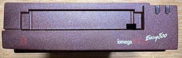 Iomega Ditto Easy 800 MB External Tape Parallel Drive, Adapter. Works.