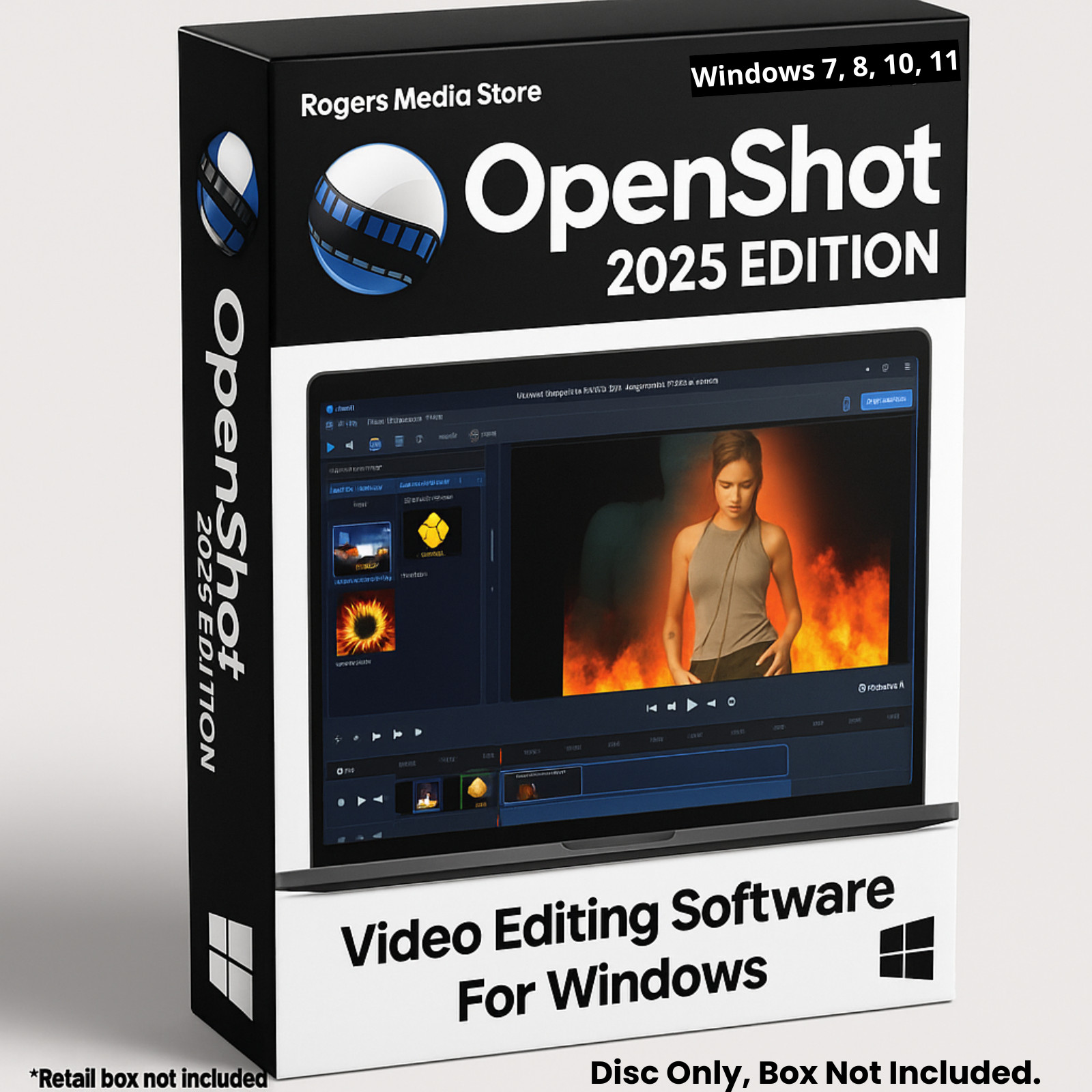 Professional Video Editing Software Suite - Trim, Add Effects Video Editor on CD