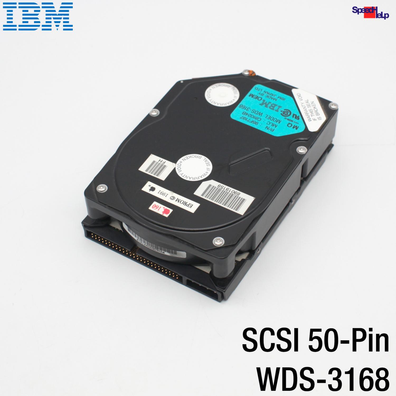 Ibm Wds-3168 160mb Oem Scsi 50-pin Pol Hdd Hard Disk Retro