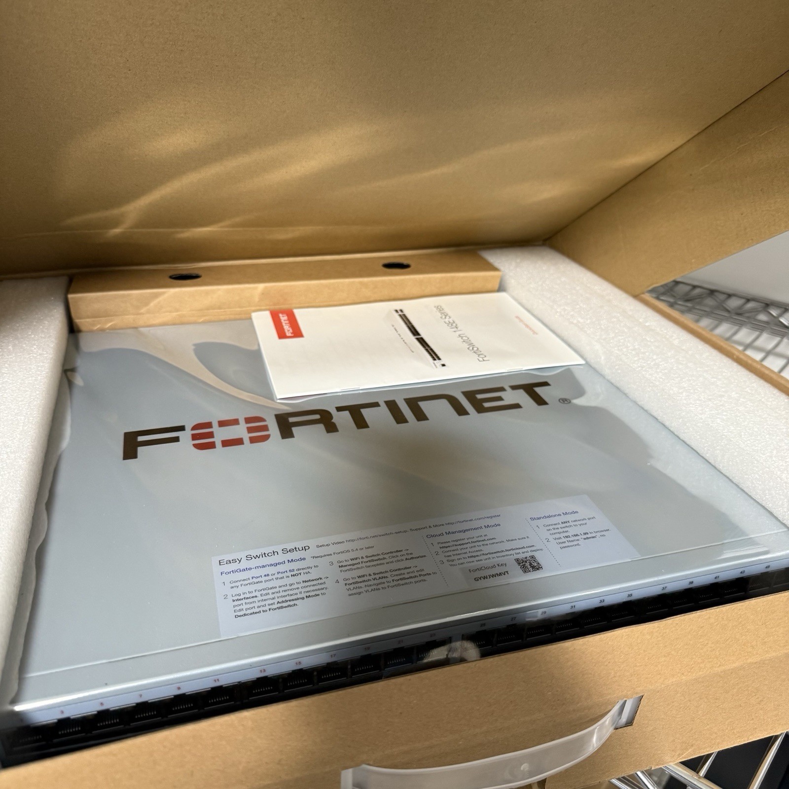 FORTINET FS-148E-POE FORTISWITCH 48 PORT GIGABIT RACK