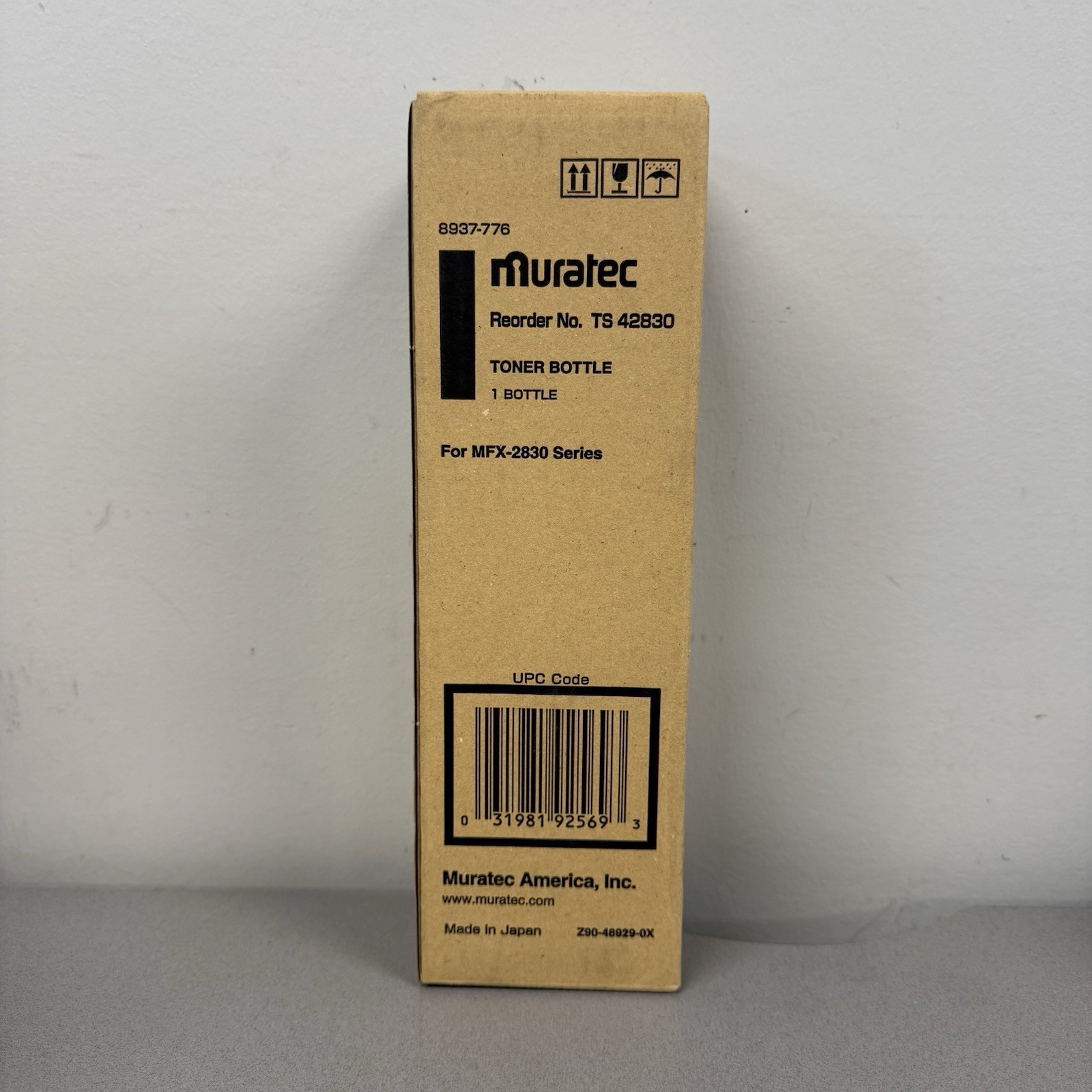 Muratec 42830 Black Toner Bottle for MFX-2830 Series