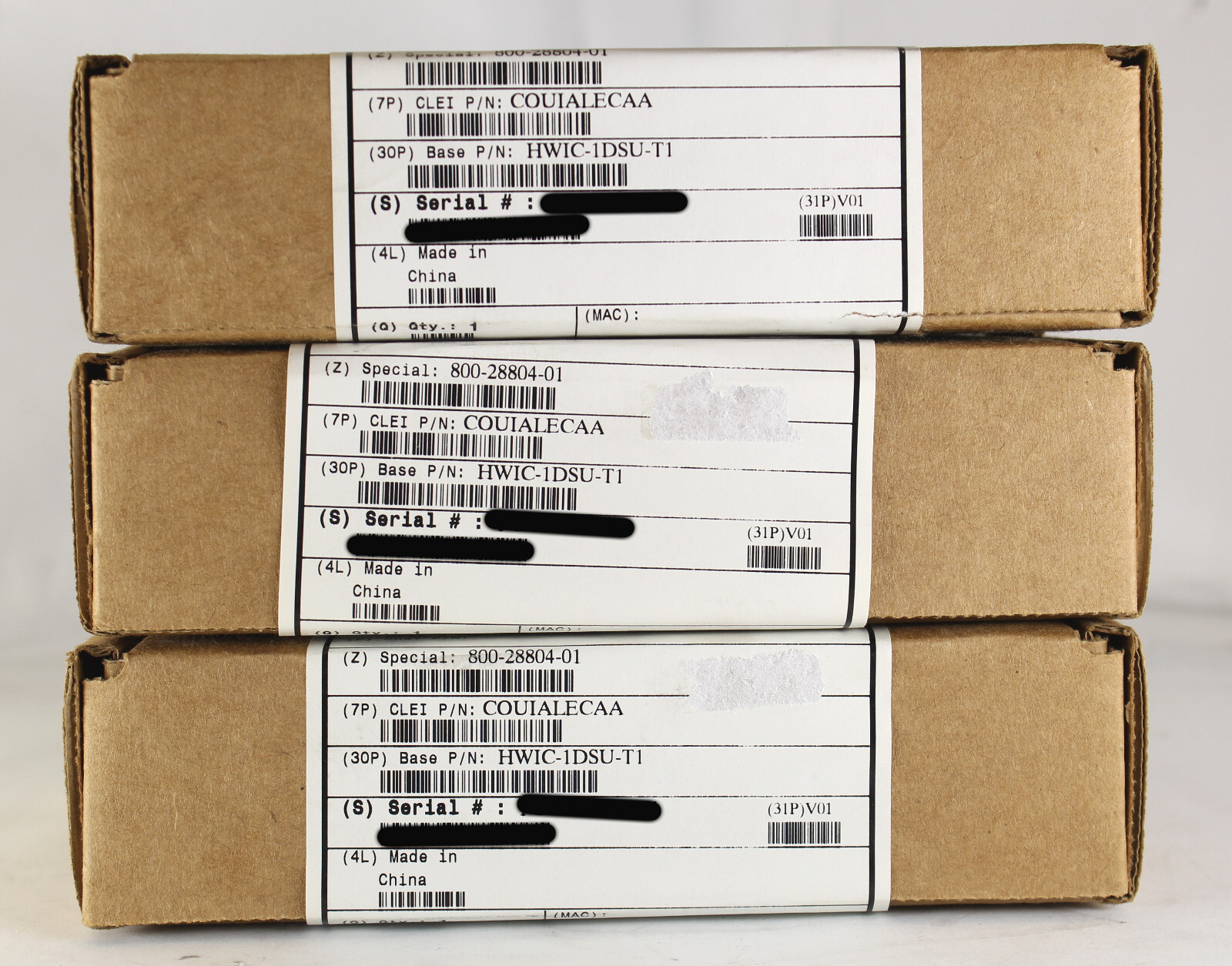 Lot of 3 New Cisco HWIC-1DSU-T1 Single Port RJ45 WAN Card 73-11117-02 COUIALECAA