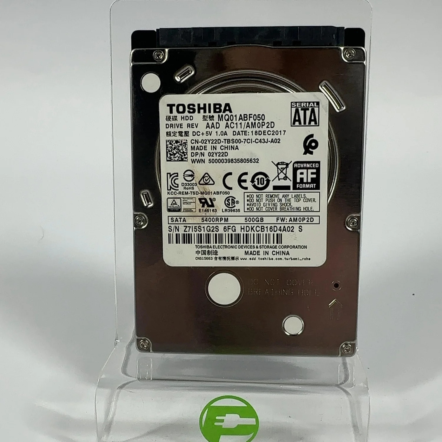 Toshiba 2.5" 500GB SATA III 6Gbps HDD MQ01ABF050