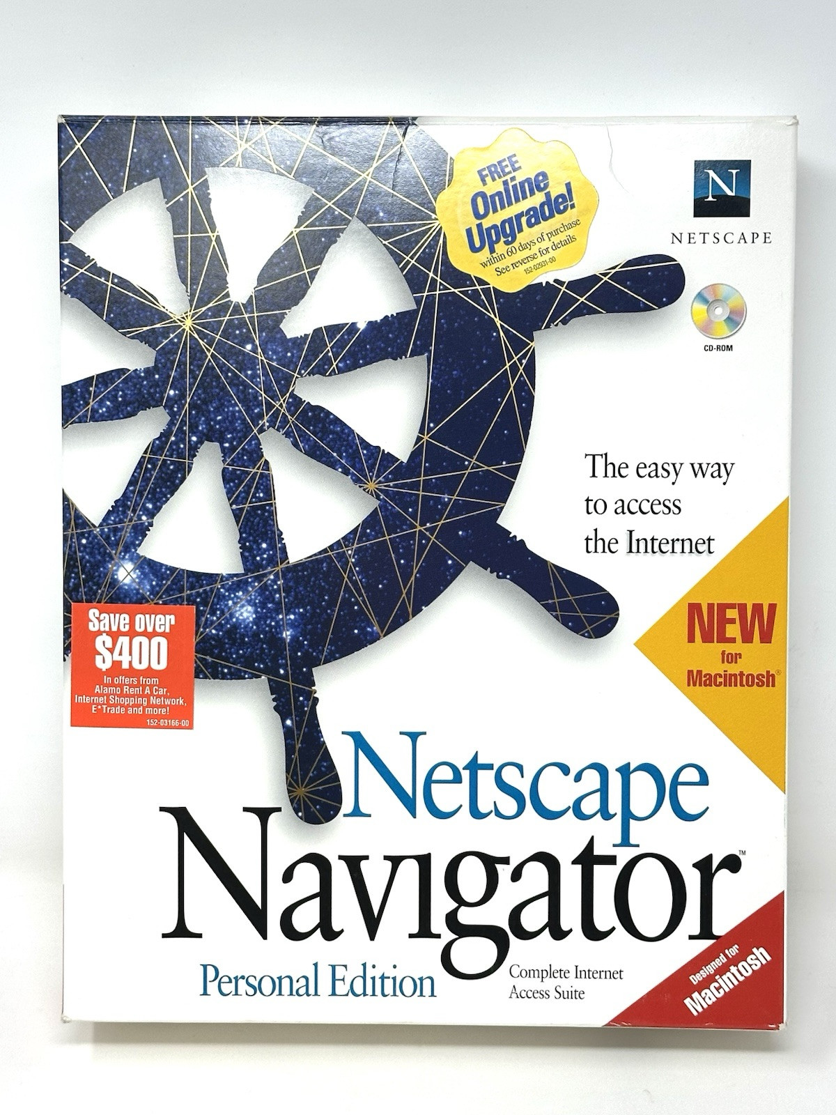 Netscape Navigator Personal Edition for Macintosh~New~CD-ROM~Free Shipping
