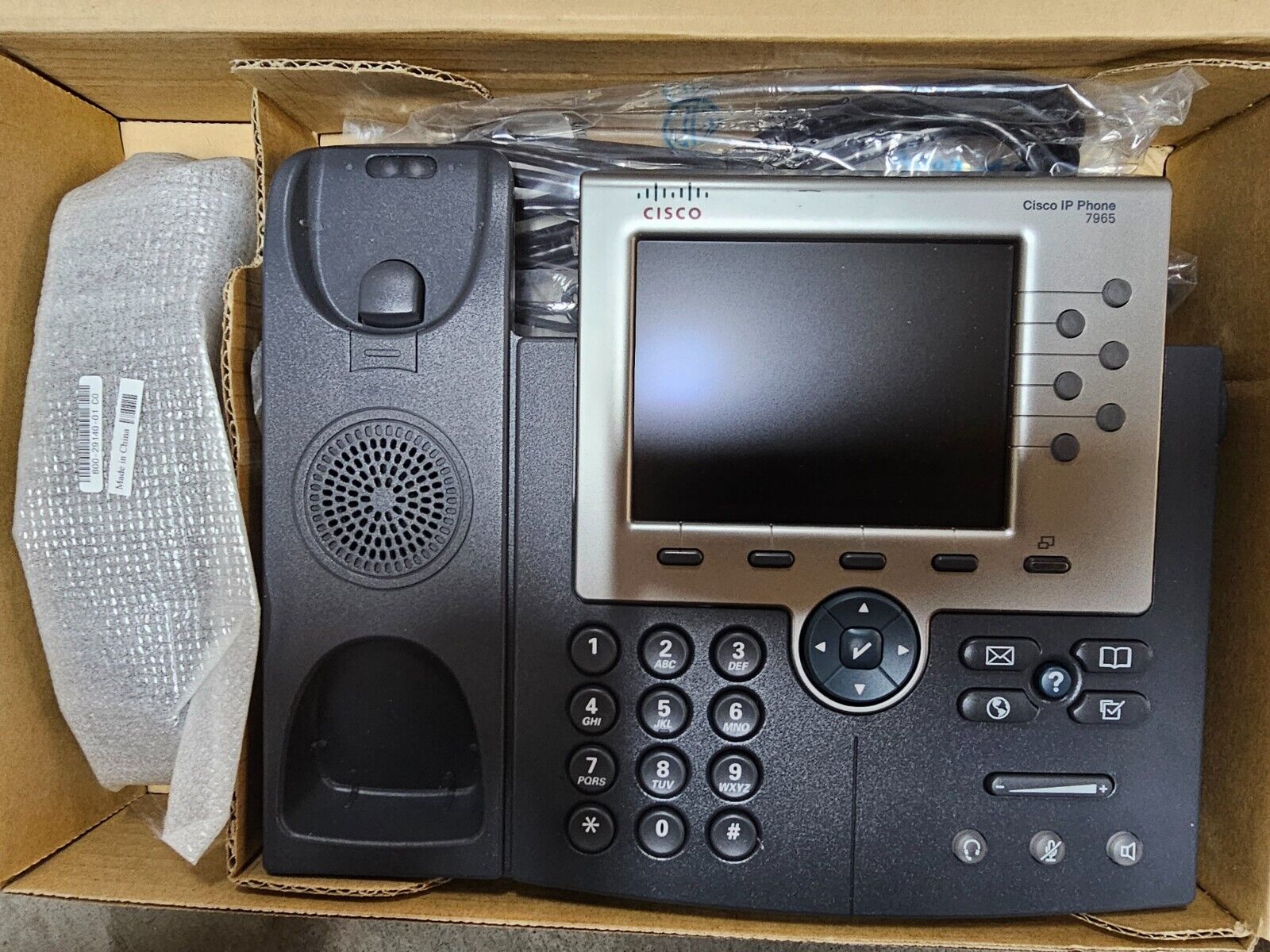 NEW Cisco CP-7965G Unified IP Phone w/ Handset Open Box