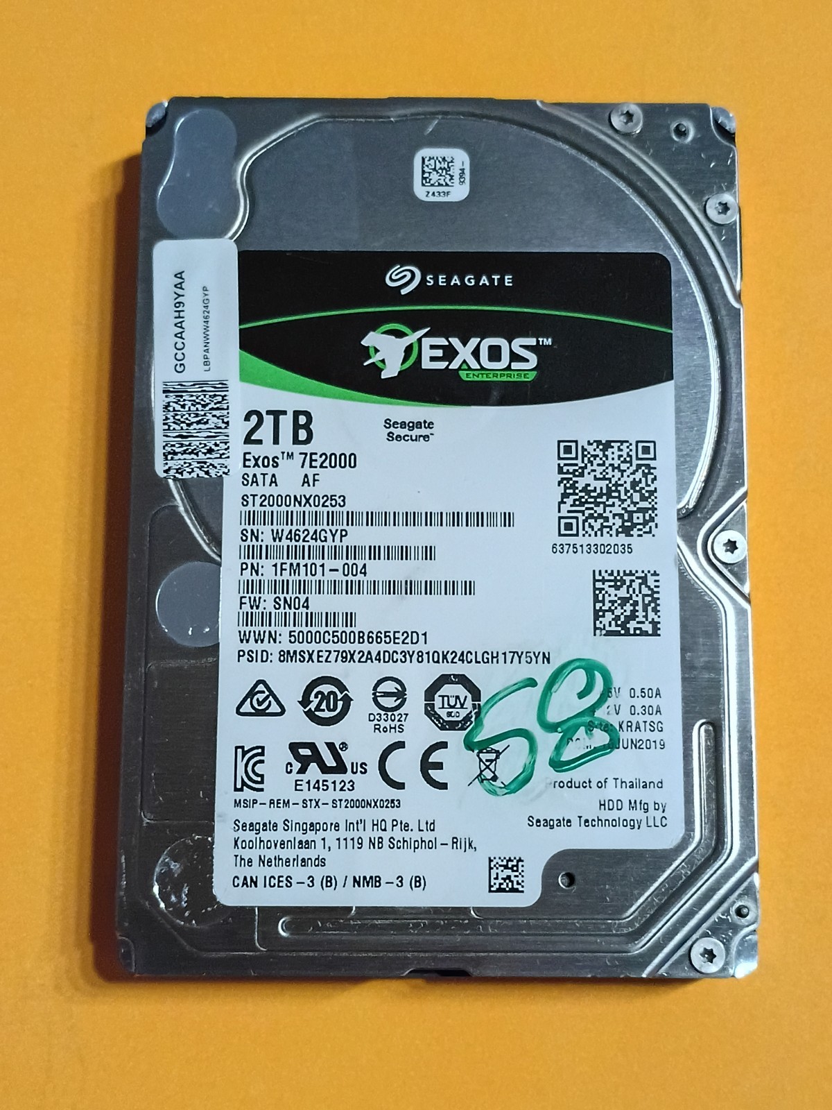 2TB 2000GB Seagate EXOS ST2000NX0253 2.5 15mm PC SATA Hard Drive - [49K Hours] ✅