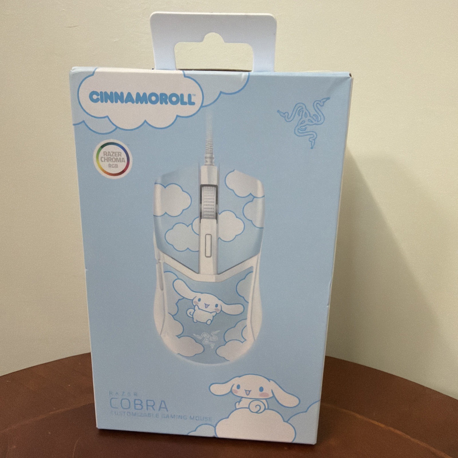 Razer Cobra Cinnamoroll Edition Wired USB-C Optical Mouse 8500 DPI 6-Button
