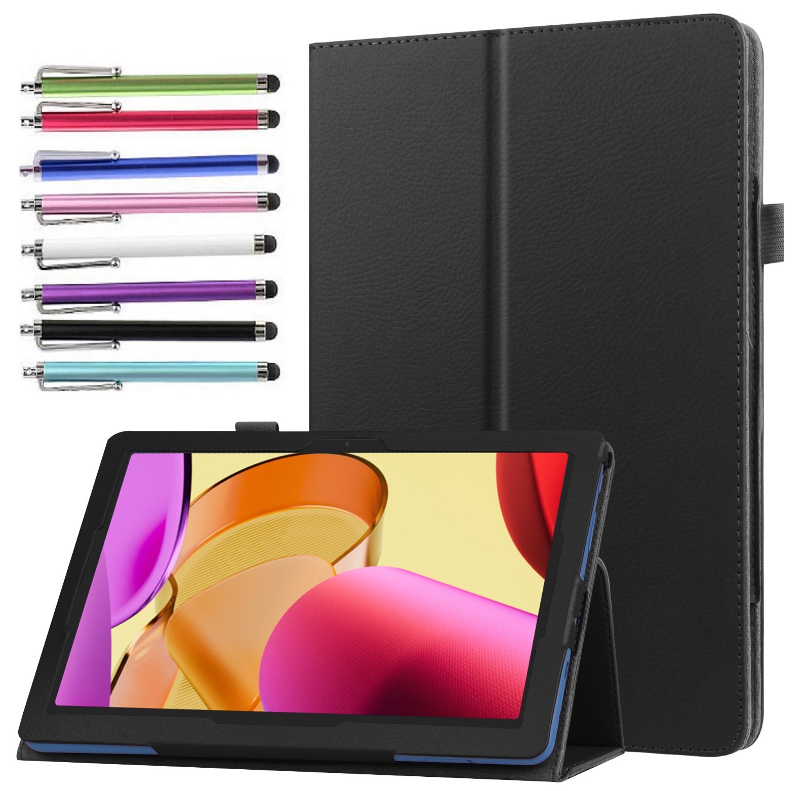 Case For Vortex ZTAB 10 Tablet 10.1 inch PU Leather Folio Stand Protective Cover