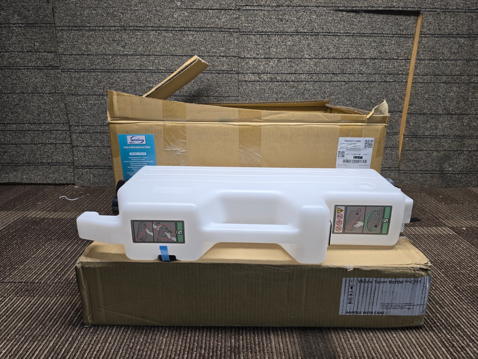 (QTY 3) Ricoh D839-17 Waste Toner Bottle Type C751/404451 Replacement Container