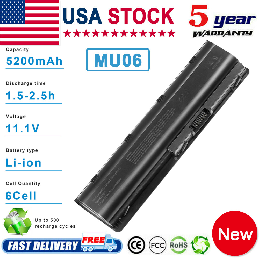 Notebook Spare Battery for HP/Compaq MU06 MU09 593553-001 593554-001 G62 CQ42