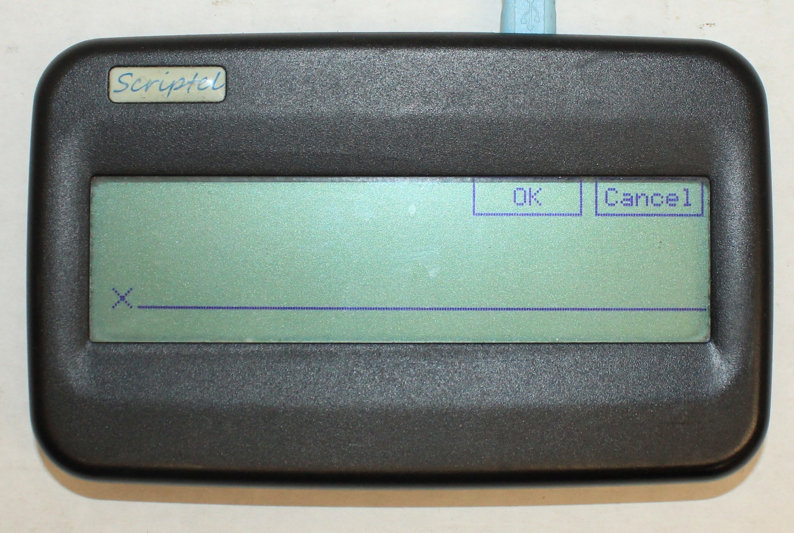 Scriptel ST1550 Compact LCD Signature Pad NO PEN   Used Condition  #mark96