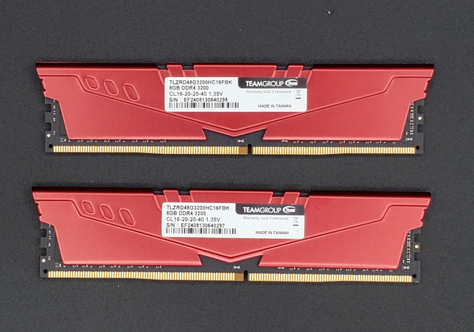 TeamGroup T-Force Vulcan Z 16GB 2x8GB DDR4 RAM 3200MHz TLZRD48G3200HC16FBK