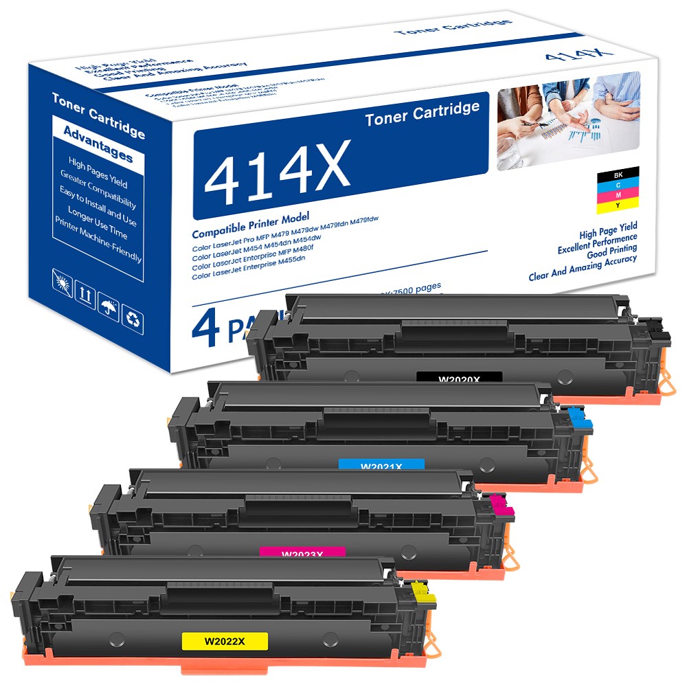 4X NO Chip 414A 414X W2020X Toner for HP Laserjet M454dw MFP M479fdn M479fdw