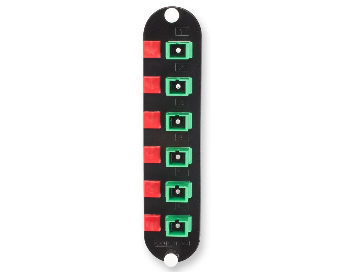 NEW Corning Lanscape CCH-CP06-6C Fiber Panel 6 Port SC APC Ceramic Sleeve CCH