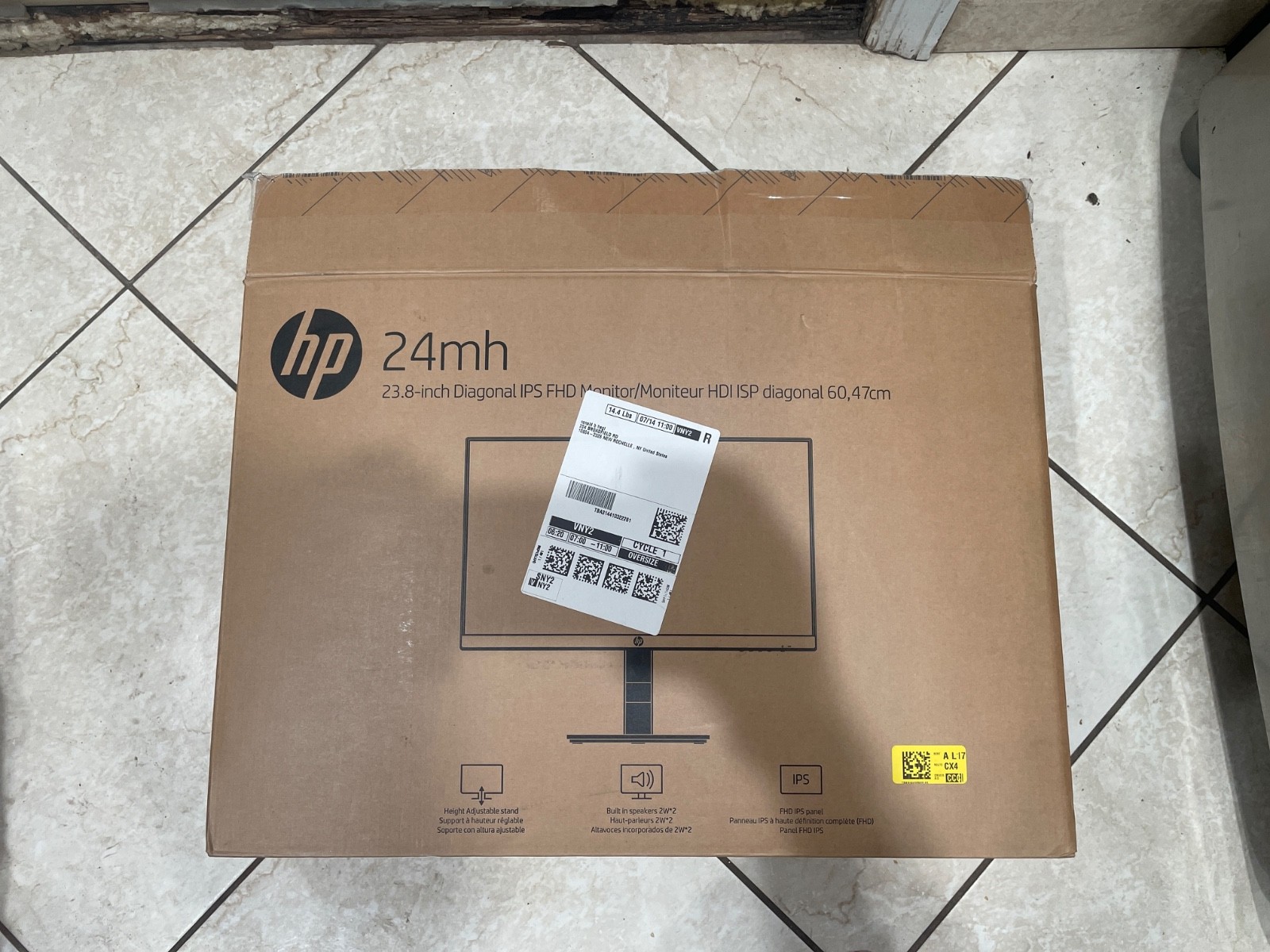 HP 24EC 24 INCH LED DIAGONAL IPS MONITOR / MODEL HSTND-9161-N